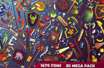 3D Items – Mega Pack – Free Download