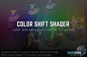 Color Shift shader (Hue, Saturation, Value) for Sprites & UI – Free Download