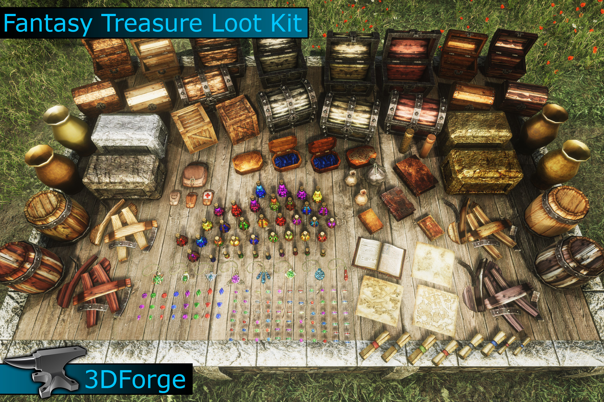 Fantasy Treasure Loot Kit - Free Download | Unity Asset Collection.