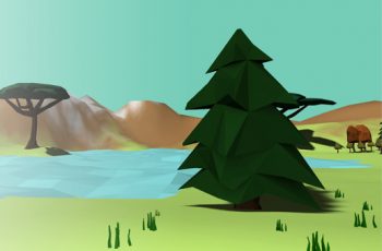 Lowpoly Trees and Bushes – Free Download