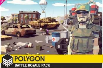 POLYGON Battle Royale – Low Poly 3D Art by Synty – Free Download