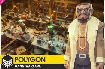 POLYGON Gang Warfare – Low Poly 3D Art by Synty – Free Download