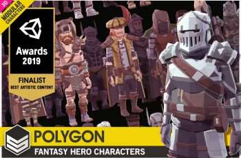 POLYGON Modular Fantasy Hero – Low Poly 3D Art by Synty – Free Download