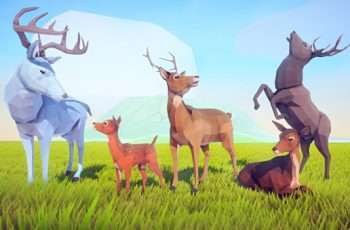 Poly Art: Deer – Free Download