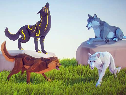 Poly Art: Wolf - Free Download | Unity Asset Collection