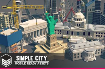 Simple City – Cartoon assets – Free Download