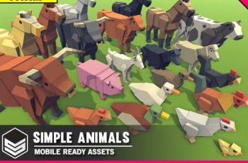 Simple Farm Animals – Cartoon Assets – Free Download