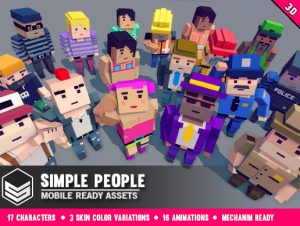 Simple People - Cartoon Characters - Free Download | Unity Asset Collection