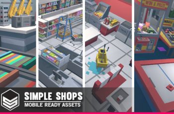 Simple Shop Interiors – Cartoon assets – Free Download