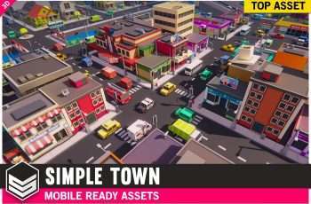 Simple Town – Cartoon Assets – Free Download