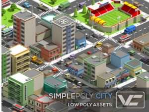 SimplePoly City - Low Poly Assets - Free Download | Dev Asset Collection