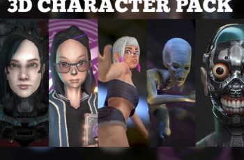 3D Character Pack (4 characters) LuciSoft – Free Download