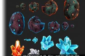 Asteroid & Crystal Set 1 – Free Download