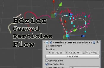 Bezier curved particles flow editor – Free Download