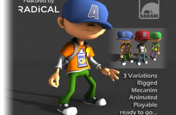 Cartoon B-Boys with Animations – Free Download