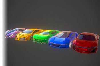 Five Race Cars Models Pack – Free Download