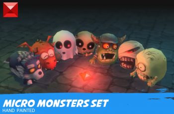 Micro Monster & Heroes Pack Low Poly – Free Download