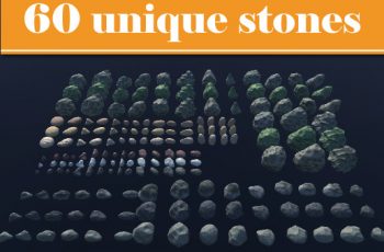 PBR exterior pack: 60 stones and rocks – Free Download