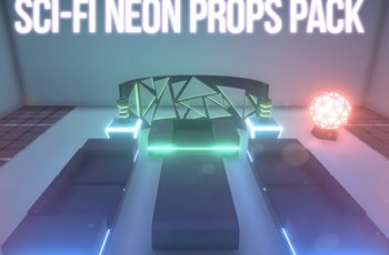 Sci-Fi Neon Props Pack – Free Download