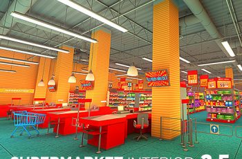 Supermarket Interior – Free Download