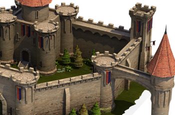 Top-Down Medieval Castle – Free Download