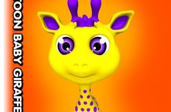 Cartoon Baby Giraffe – Free Download