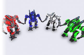 Low Poly Animated Robots – Free Download