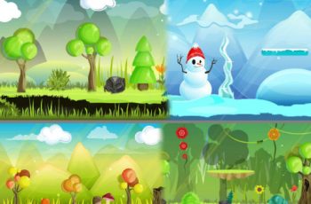 2D Cartoon Forest Environment – Free Download
