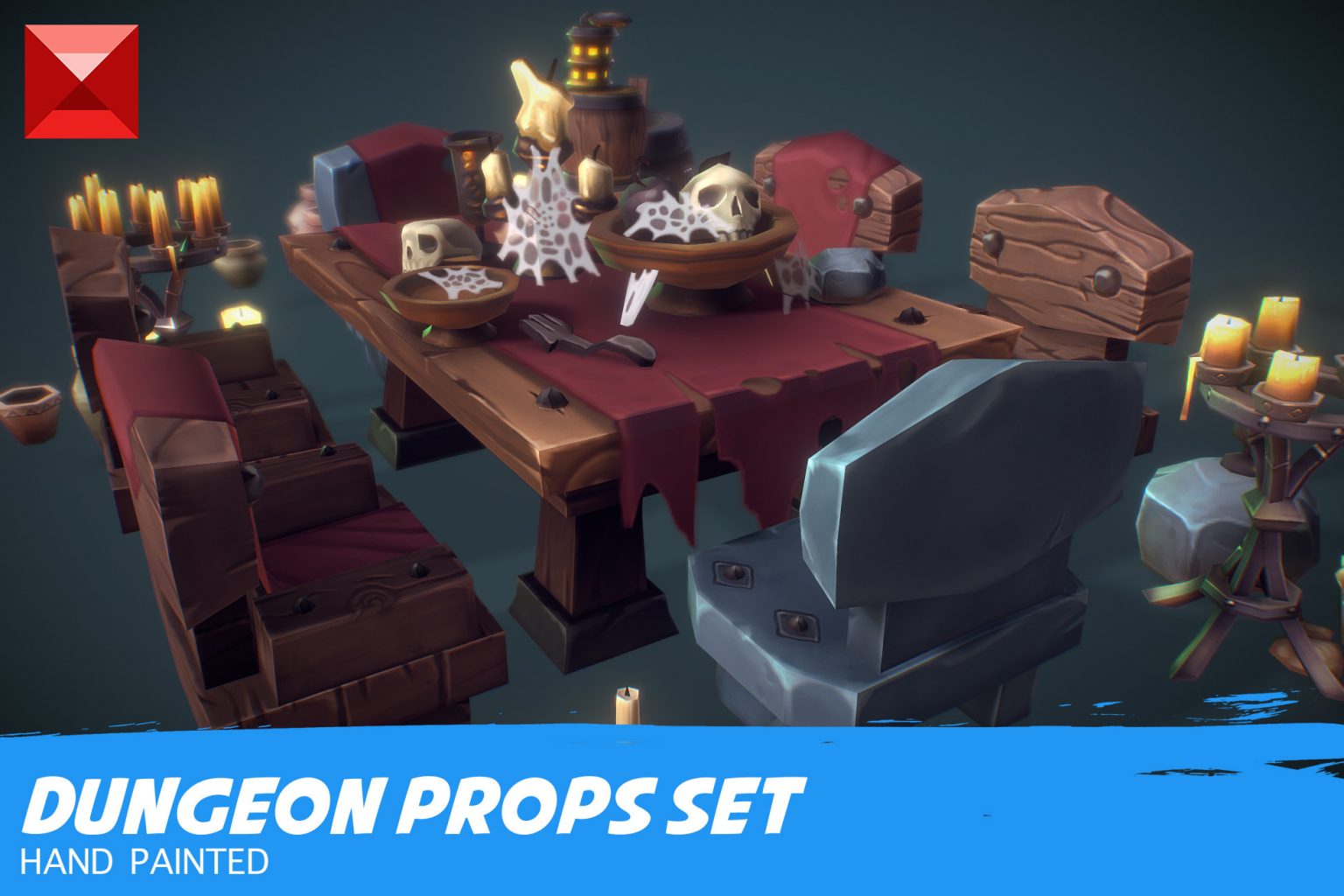 dungeon-props-pack-100-objects-free-download-unity-asset-collection