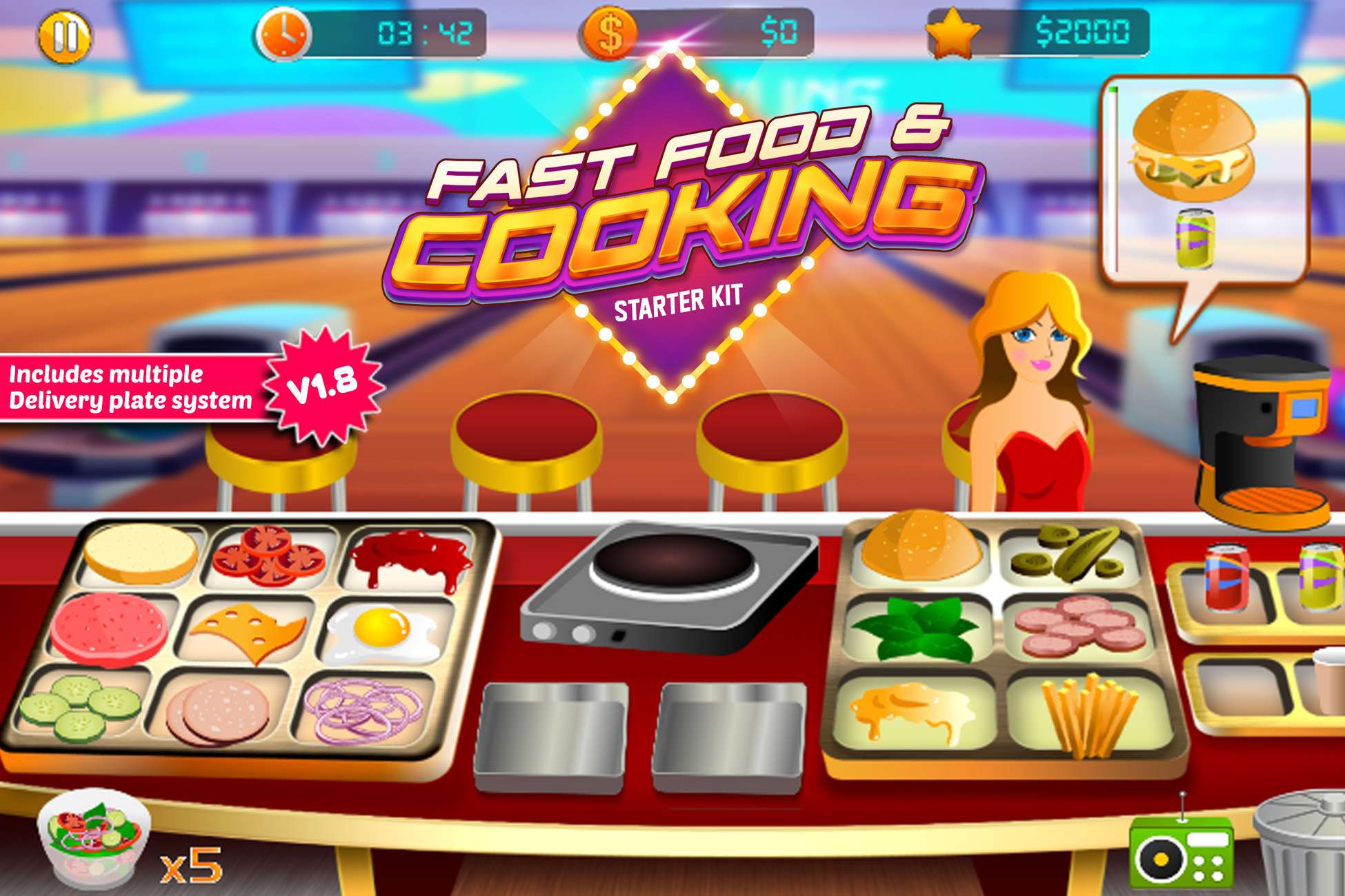 Fast food, Restaurant & Cooking Tycoon Starter Kit - Free Download