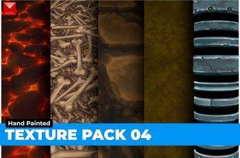 Grass Lava Stone Bones Texture Pack 04 Hand Painted – Free Download