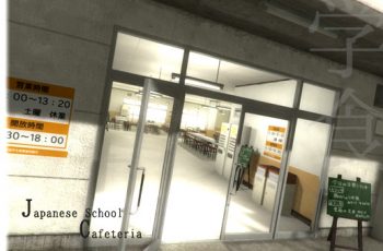 Japanese School Cafeteria – Free Download