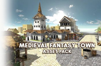 Medieval Fantasy Town 3D Asset pack – Free Download