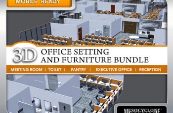 Office Setting & Furniture Bundle – Free Download