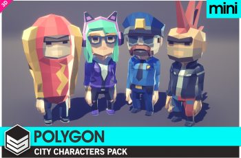 POLYGON MINI – City Character Pack – Free Download