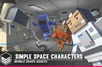 Simple Space Characters – Cartoon Assets – Free Download
