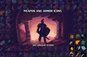 Weapon and Armor Icon Pack – Free Download