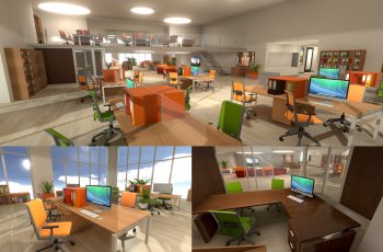 3D Office Furniture – Free Download