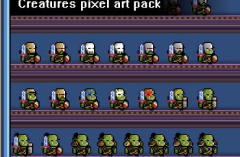 Creatures Pixel Art Pack – Free Download