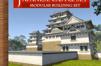 Japanese Castle – Modular Set – Free Download