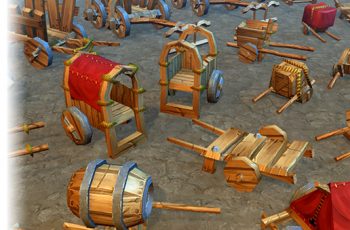 Medieval Low-Poly Carts – Free Download