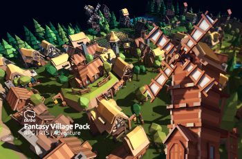 Fantasy Village Pack – Low Poly 3D Art – Free Download