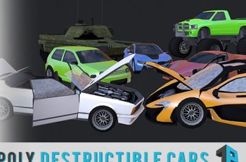 Low Poly Destructible Cars – Free Download