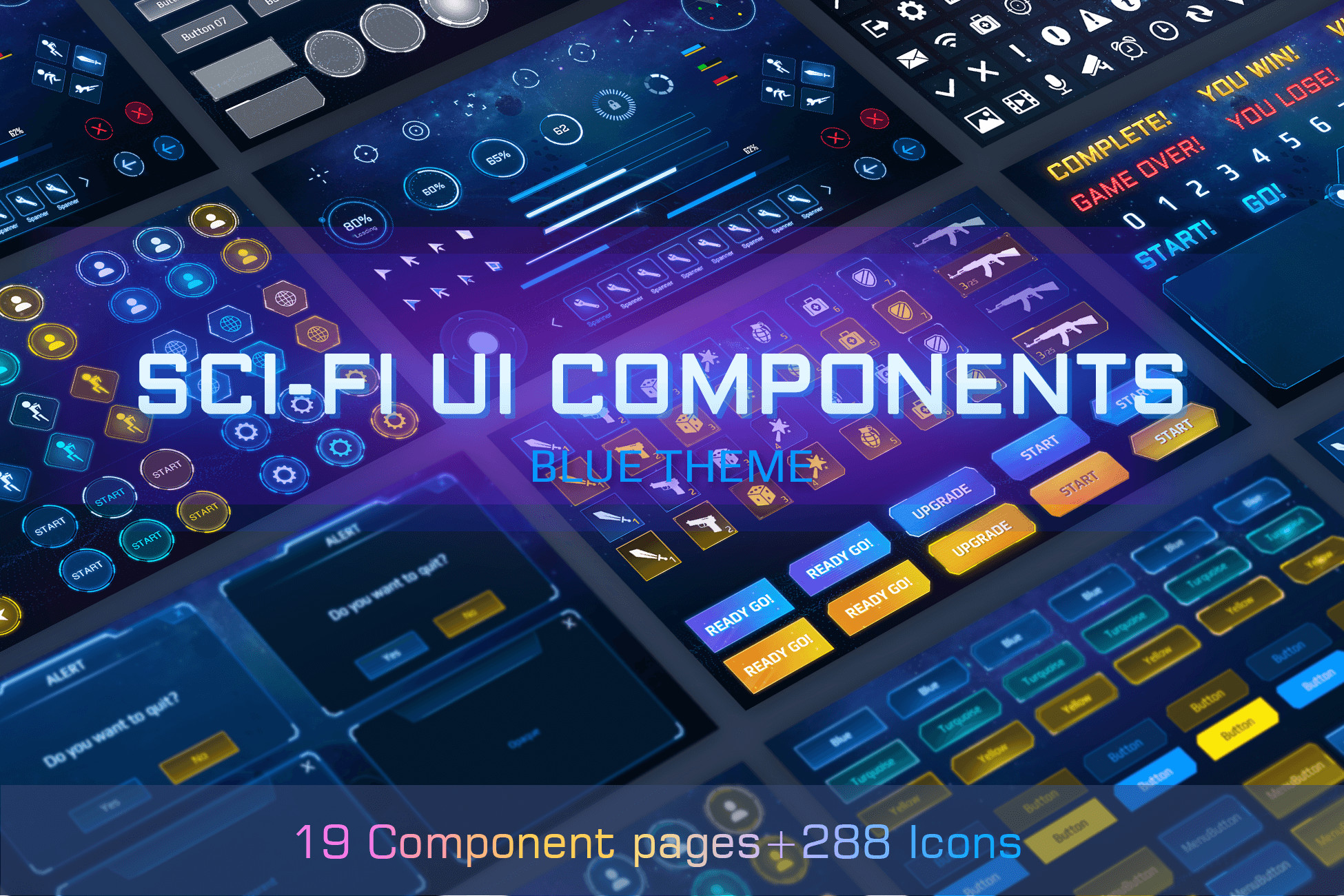 SCI-FI UI Components full pack