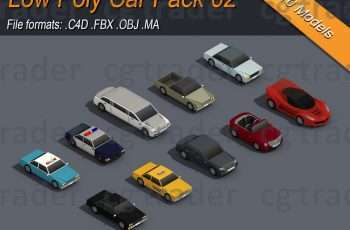 Low Poly Car Pack 02 Isometric – Free Download