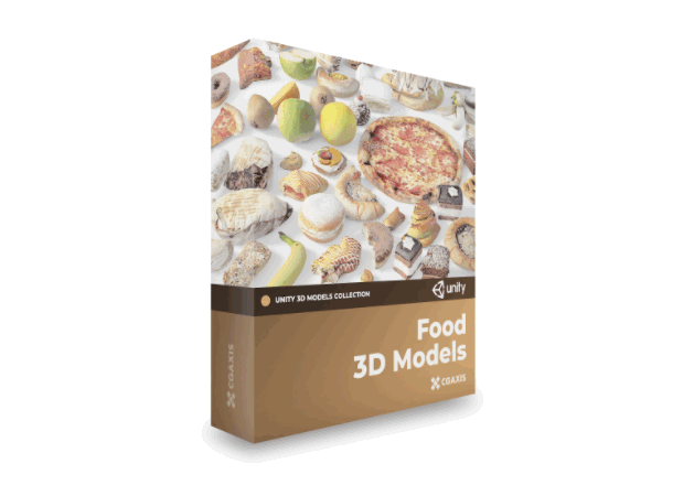 Food 3D Models for Unity Collection – Free Download