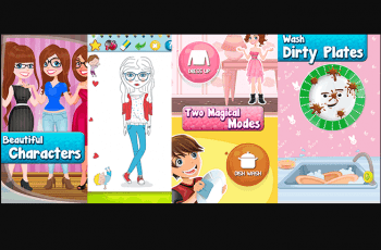 Girl Dress Up Salon Dish Washing and Painting – Free Download