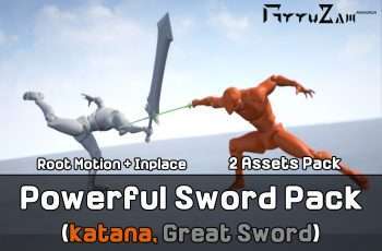 Powerful Sword Pack(Great Sword + Katana) – Free Download