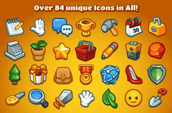 Casual Game Basic Icons Set – Free Download