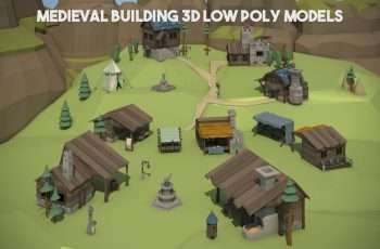 MEDIEVAL BUILDING 3D LOW POLY MODELS – Free Download